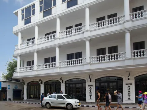 Façade of Hotel Ajanta in New Delhi