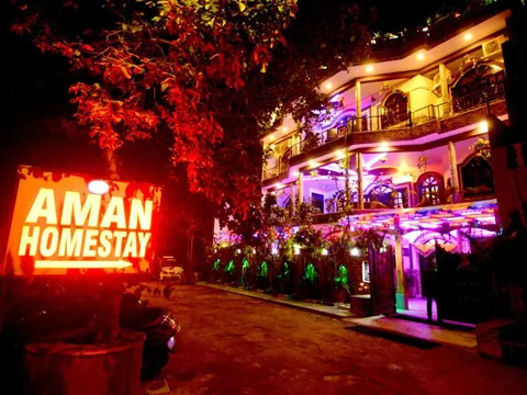 Façade of Aman Homestay in Agra