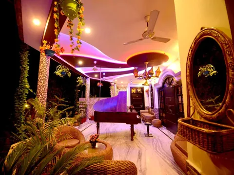 Terrace of Aman Homestay in Agra