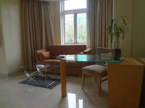 Sitting corner of Ascot Hotel in Mumbai
