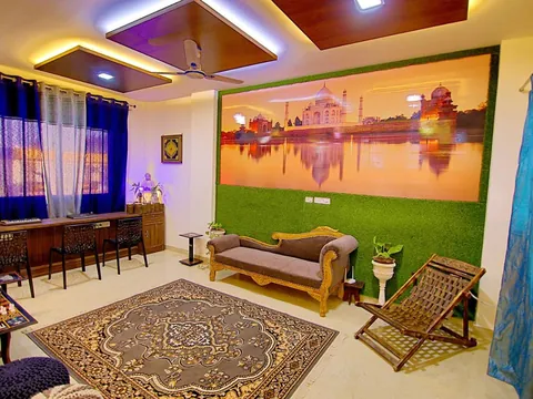Common room of The Hideout Agra in Agra