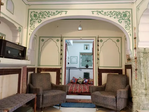 Lounge of Jaipur Haveli in Jaipur