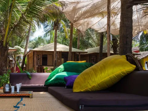 Terrace of Jardim a Mar in Goa