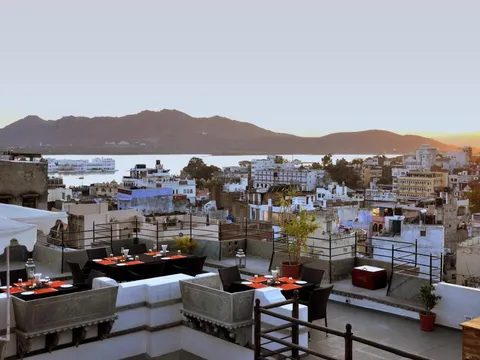 Terrace of Madri Haveli in Udaipur