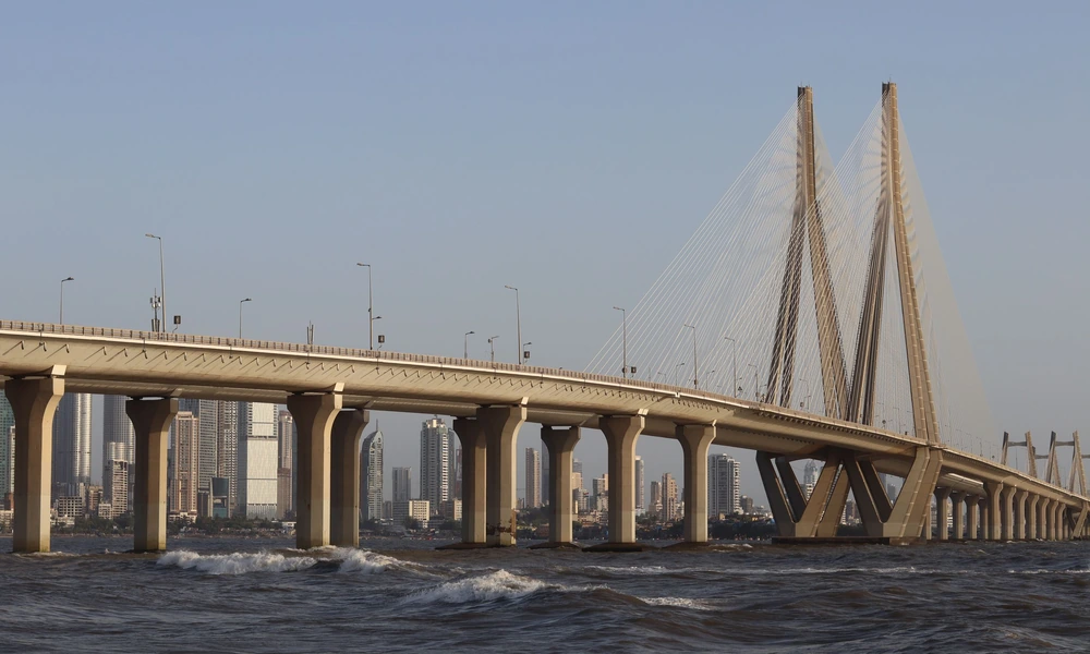 The Bandra-Worli Sea Link bridge in Mumbai