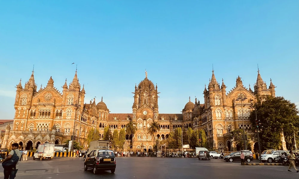 The Chhatrapati Shivaji Terminus station in Mumbai