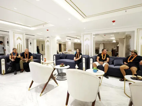 Lobby of Hotel Namaste Hindustan in New Delhi