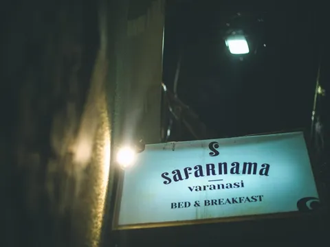 Façade of Safarnama Varanasi in Varanasi