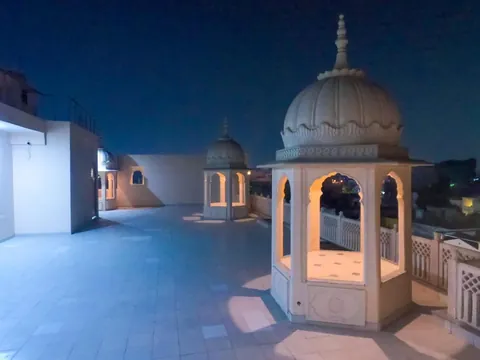 Terrace of The Taj Vista in Agra