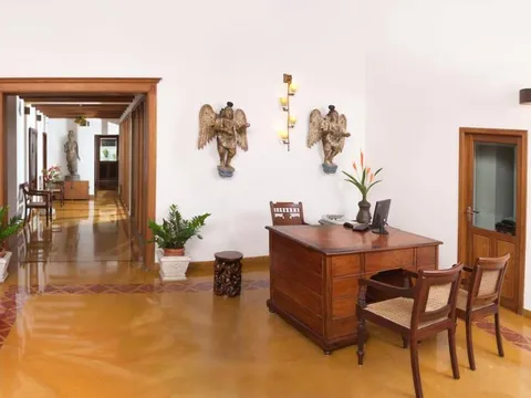Reception of Tissa's Inn in Kerala